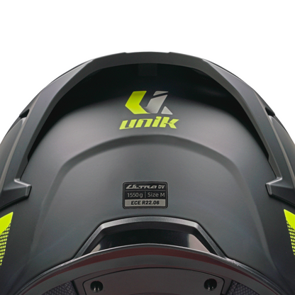 Casco Unik Ultra DV Microdot - Negro/Amarillo