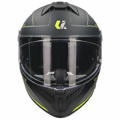 Casco Unik Ultra DV Microdot - Negro/Amarillo