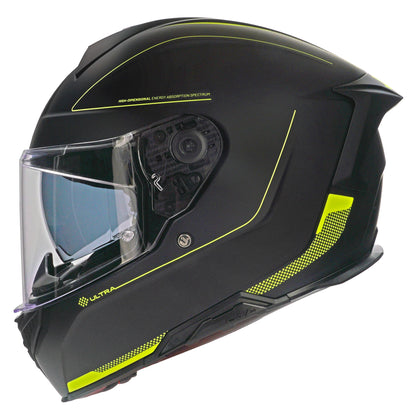Casco Unik Ultra DV Microdot - Negro/Amarillo