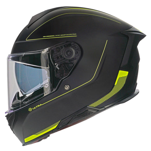 Casco Unik Ultra DV Microdot - Negro/Amarillo