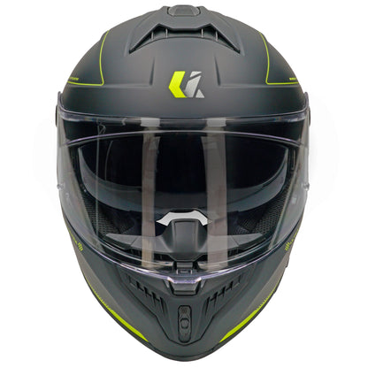 Casco Unik Ultra DV Microdot - Negro/Amarillo