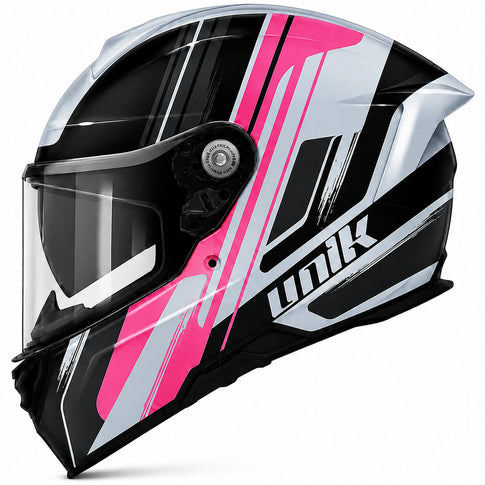 Casco Unik Ultra DV March - Negro/Rosa
