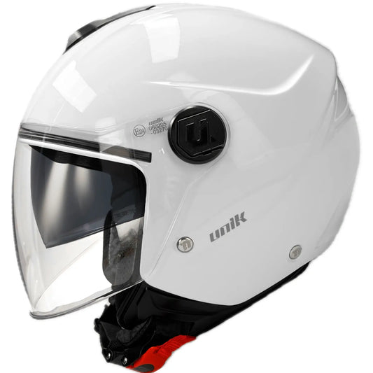 Casco Unik Vertex DV Solid - Blanco Brillo