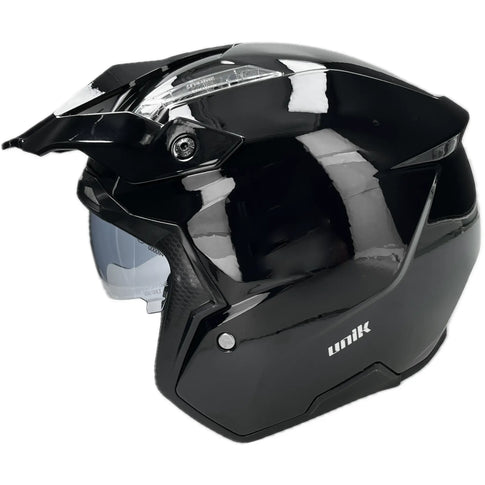 Casco Unik Link DV Solid - Negro Brillo