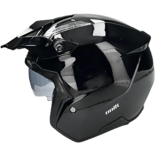 Casco Unik Link DV Solid - Negro Brillo