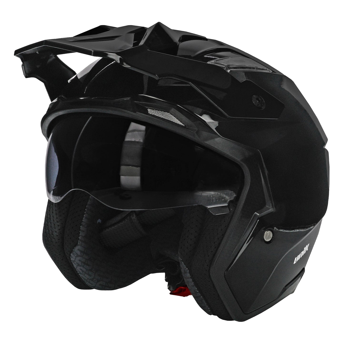 Unik Link DV Solid Helmet - Gloss Black