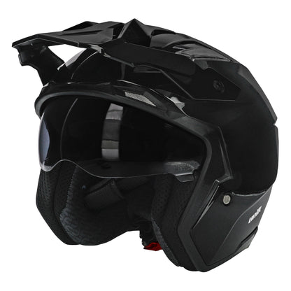 Unik Link DV Solid Helmet - Gloss Black