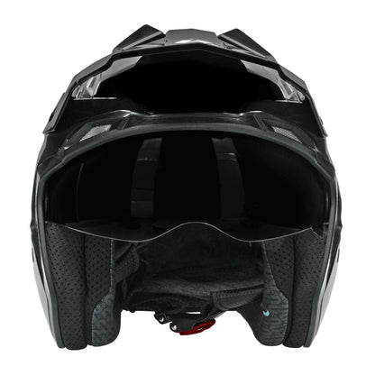 Unik Link DV Solid Helmet - Gloss Black