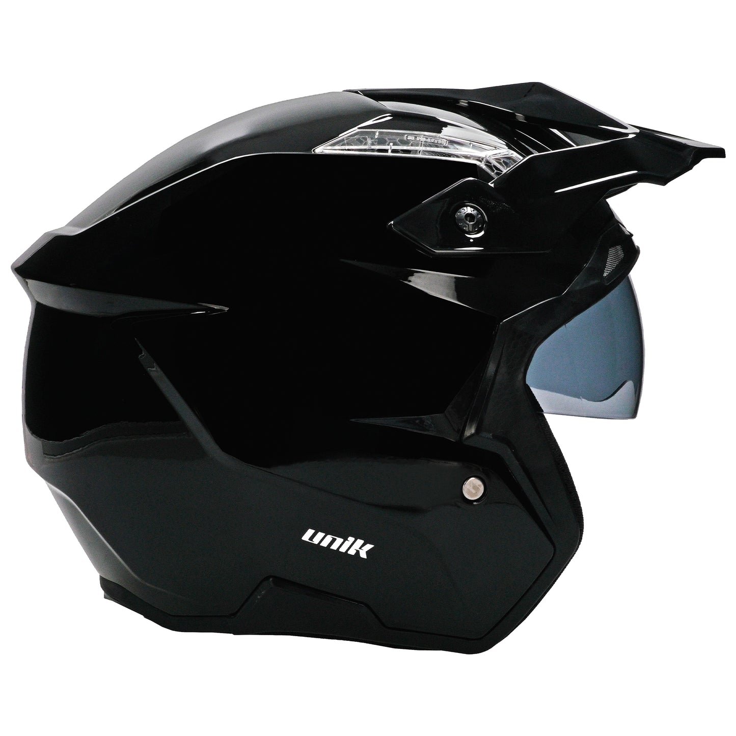 Unik Link DV Solid Helmet - Gloss Black