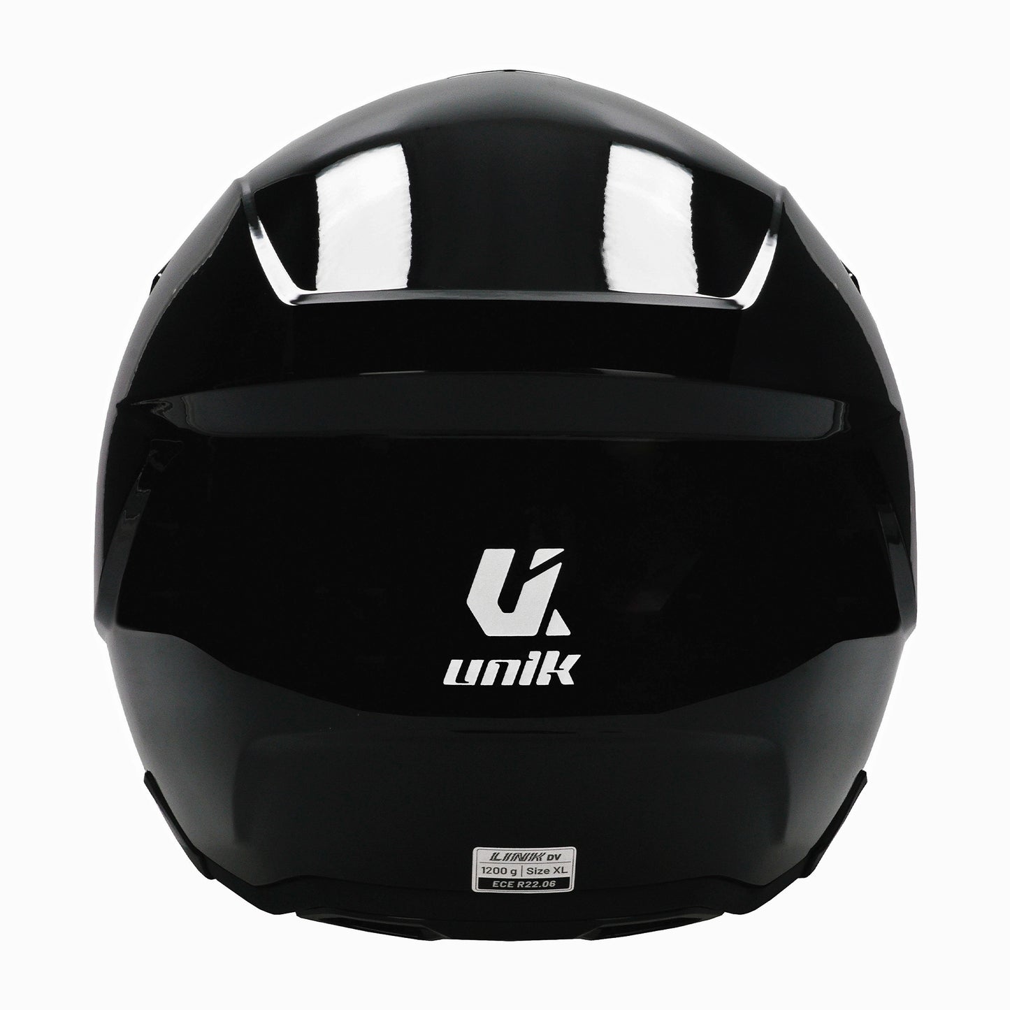 Unik Link DV Solid Helmet - Gloss Black