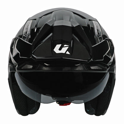 Unik Link DV Solid Helmet - Gloss Black