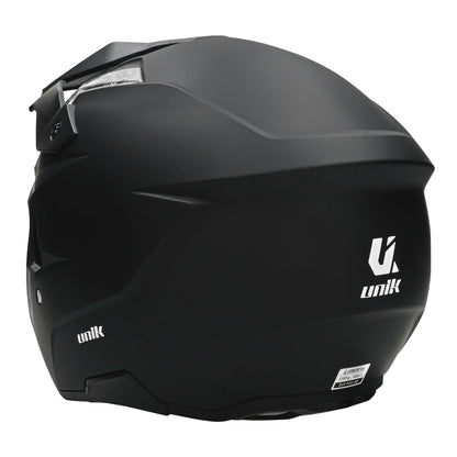 Unik Link DV Solid Helmet - Matte Black