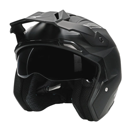 Unik Link DV Solid Helmet - Matte Black