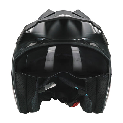 Unik Link DV Solid Helmet - Matte Black