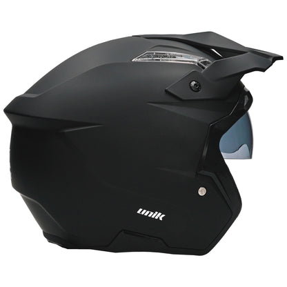 Unik Link DV Solid Helmet - Matte Black
