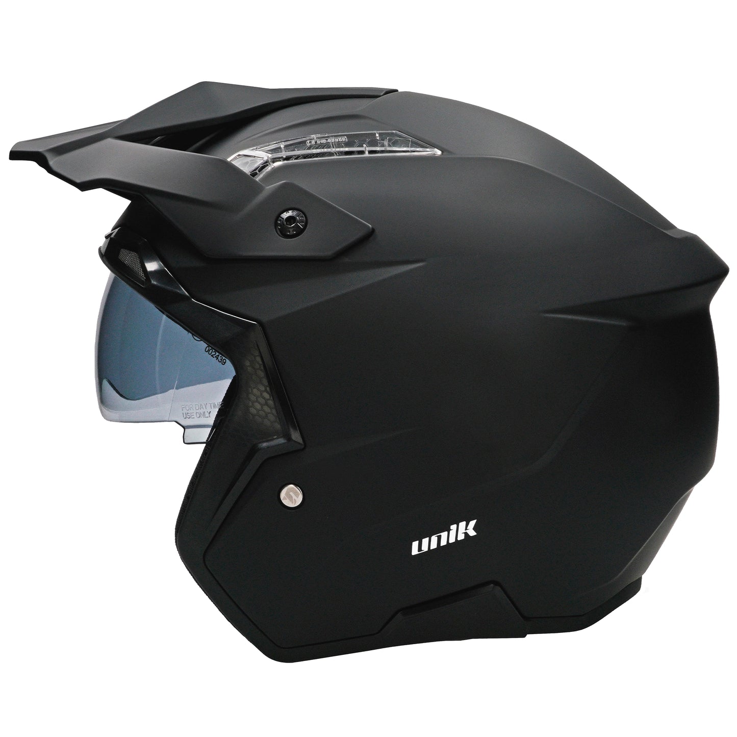 Unik Link DV Solid Helmet - Matte Black