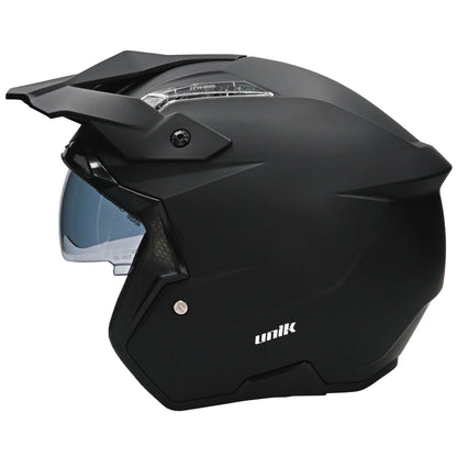 Unik Link DV Solid Helmet - Matte Black