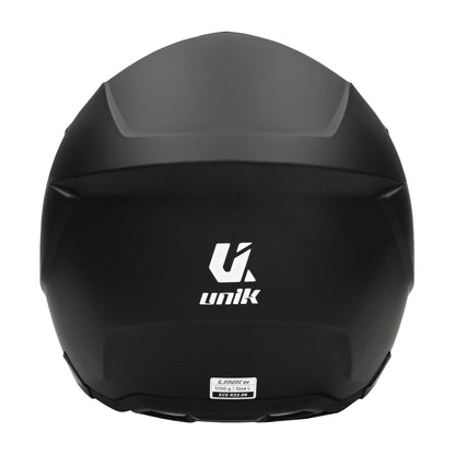 Unik Link DV Solid Helmet - Matte Black