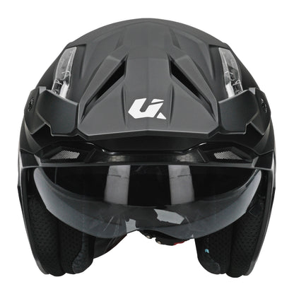 Unik Link DV Solid Helmet - Matte Black