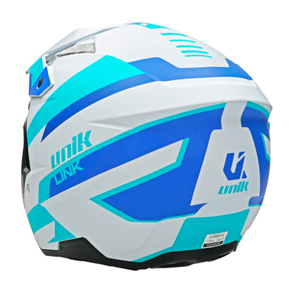 Unik Link DV Blueza Helmet - Grey/Blue