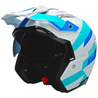 Unik Link DV Blueza Helmet - Grey/Blue