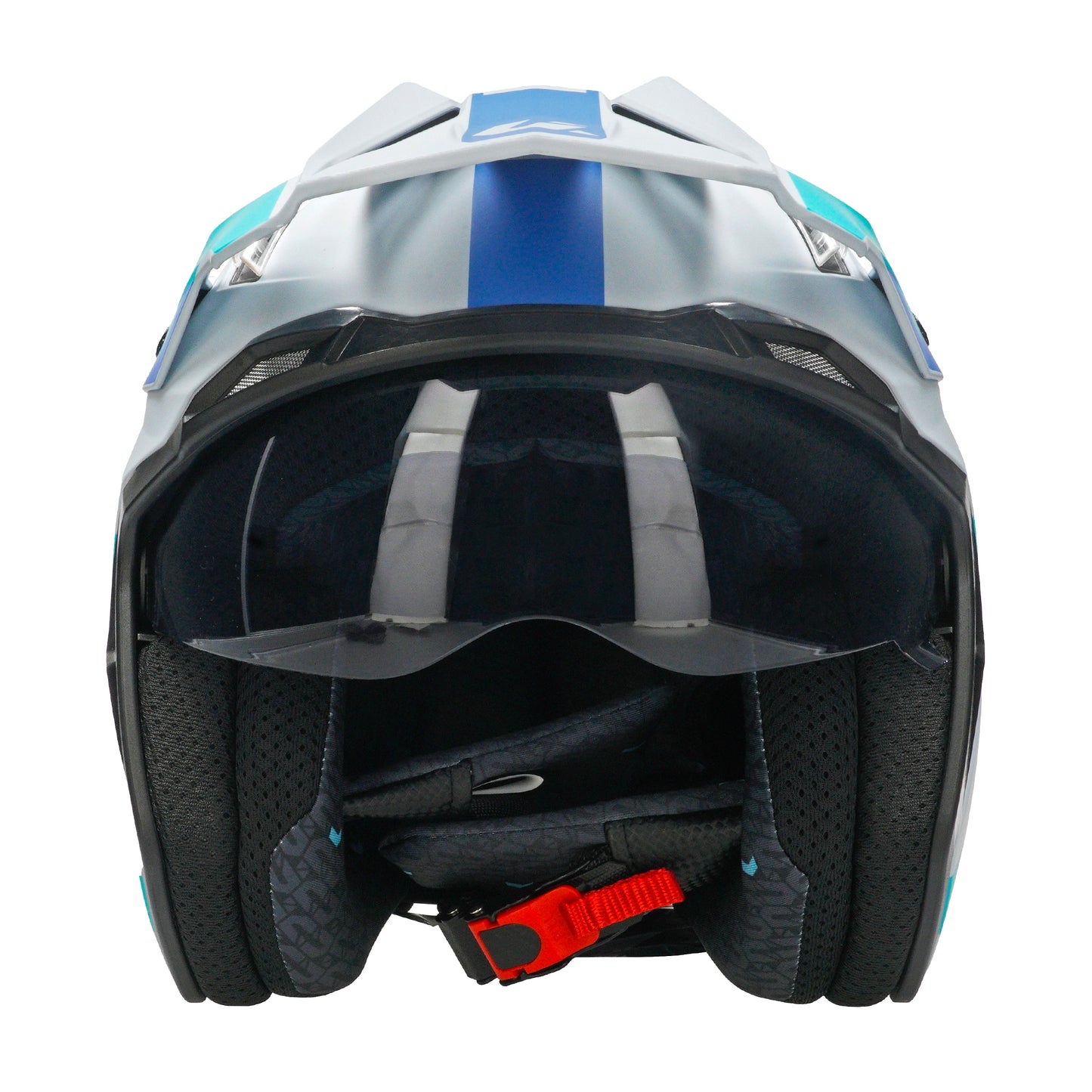 Unik Link DV Blueza Helmet - Grey/Blue