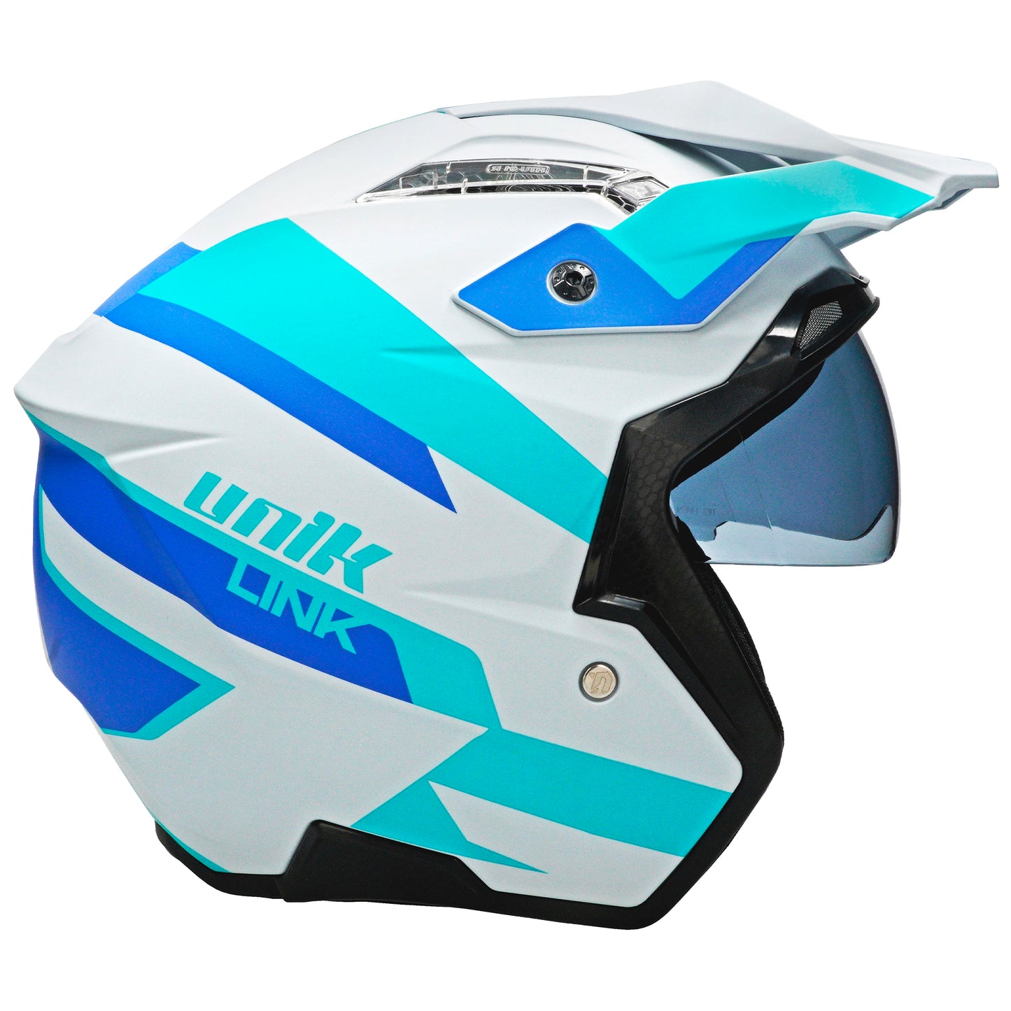 Unik Link DV Blueza Helmet - Grey/Blue