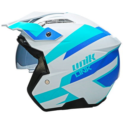 Unik Link DV Blueza Helmet - Grey/Blue
