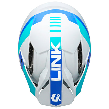 Unik Link DV Blueza Helmet - Grey/Blue