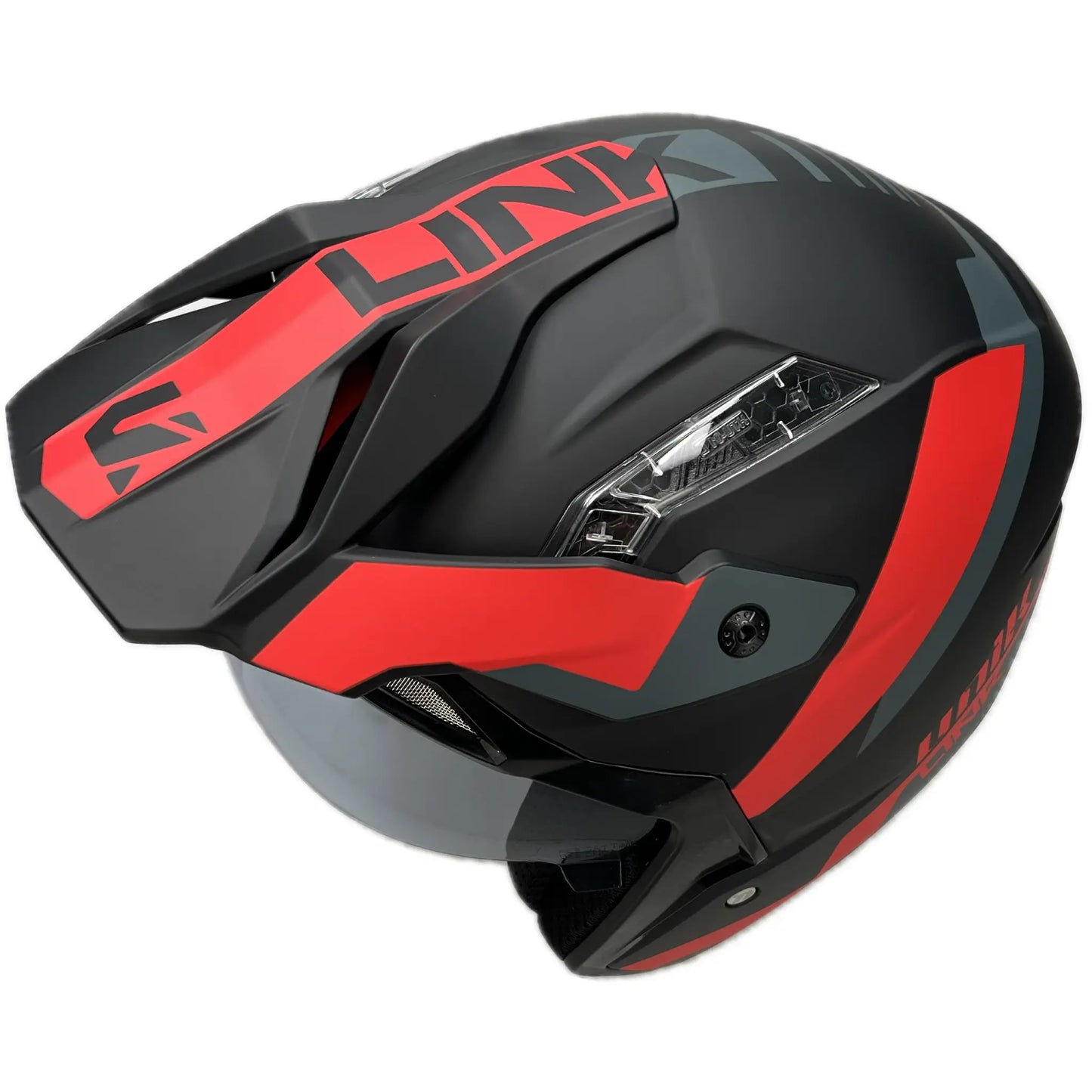 Casco Unik Link DV Blueza - Negro/Rojo