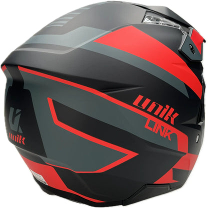 Casco Unik Link DV Blueza - Negro/Rojo