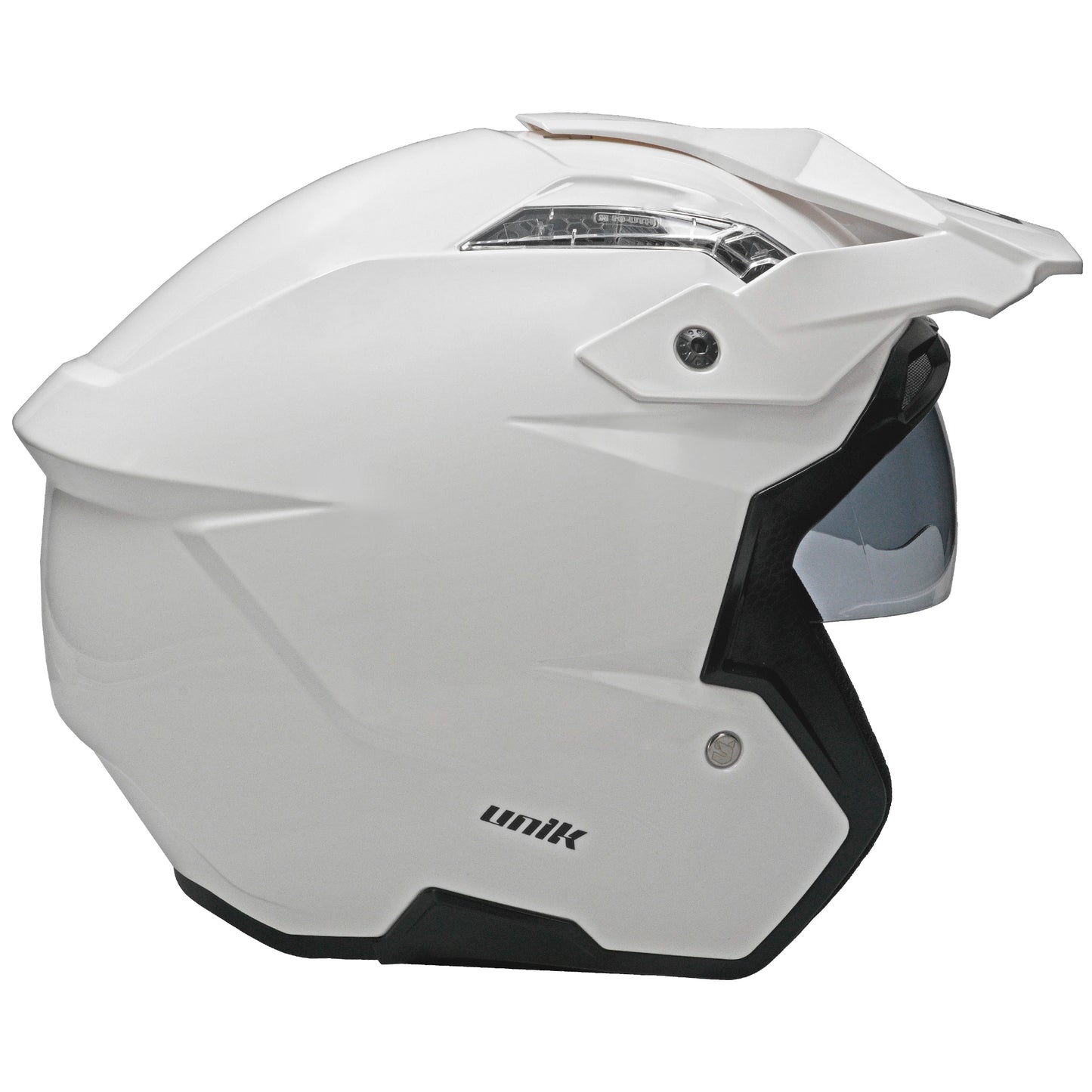 Unik Link DV Solid Helmet - Gloss White