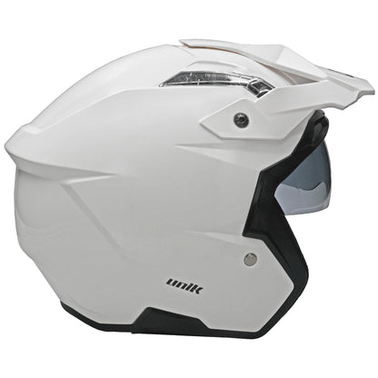 Unik Link DV Solid Helmet - Gloss White