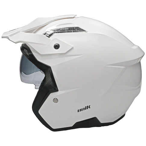 Unik Link DV Solid Helmet - Gloss White