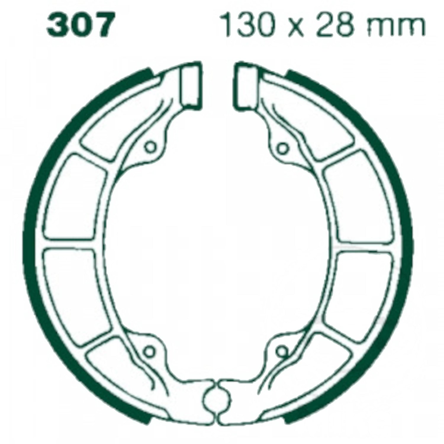 Mordazas de freno Yamaha / SYM / Peugeot / Kymco 130x28 EBC H307
