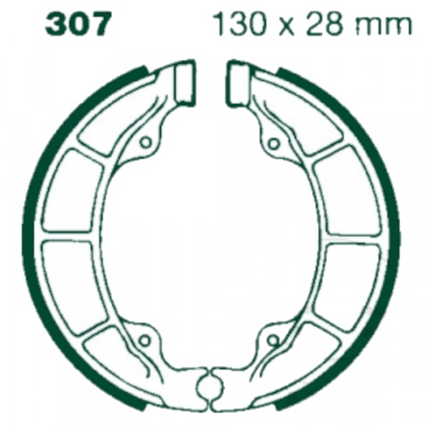 Mordazas de freno Yamaha / SYM / Peugeot / Kymco 130x28 EBC H307