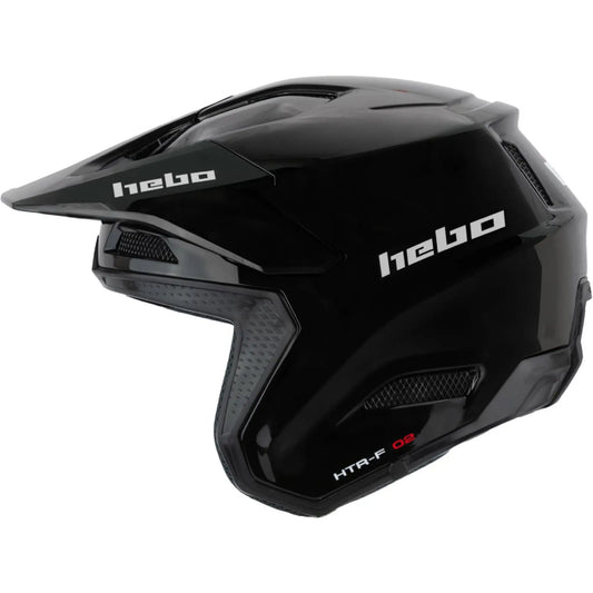 Casco Hebo Zone Pro Monocolor - Negro Brillo