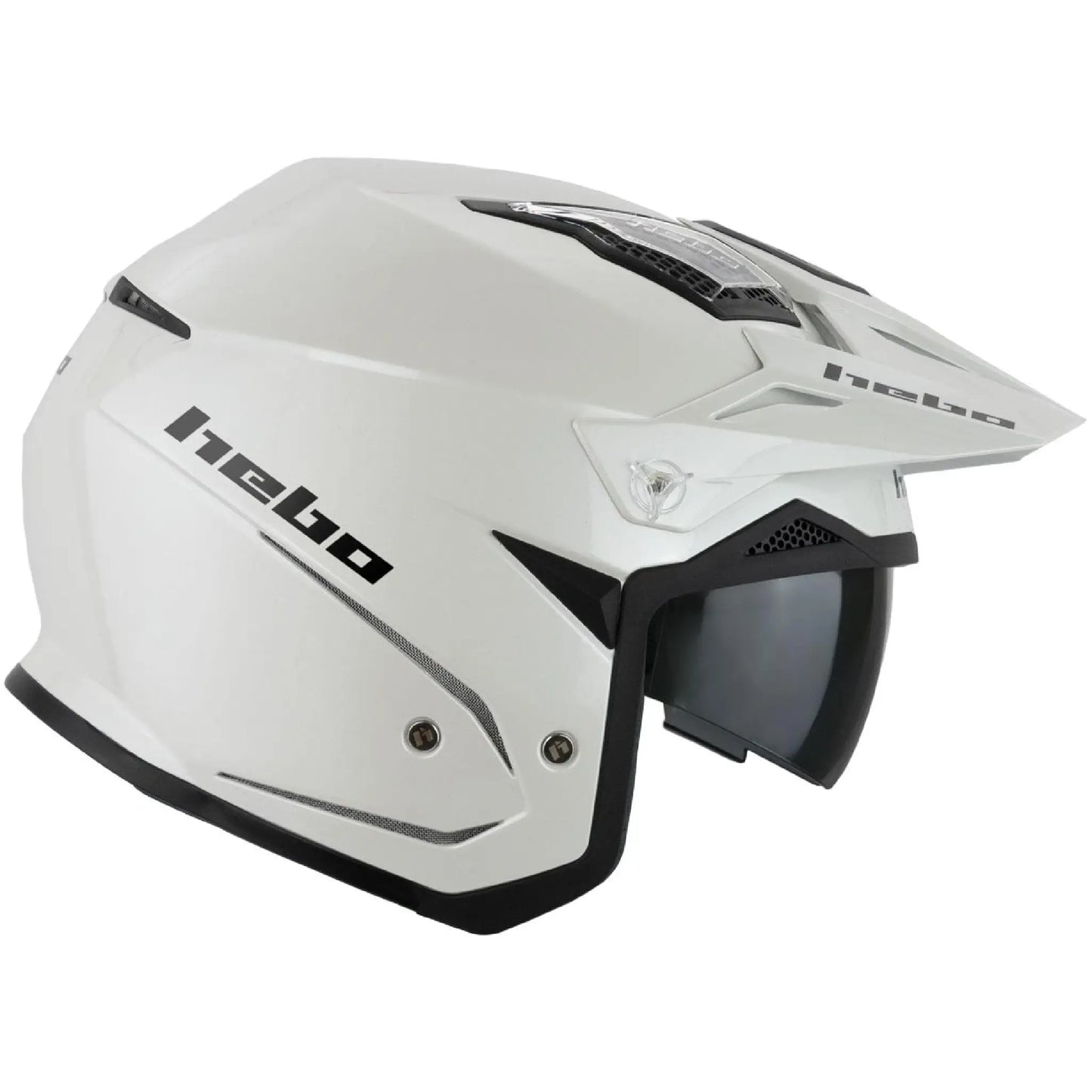 Casco Hebo Zone 5 Monocolor - Blanco Brillo