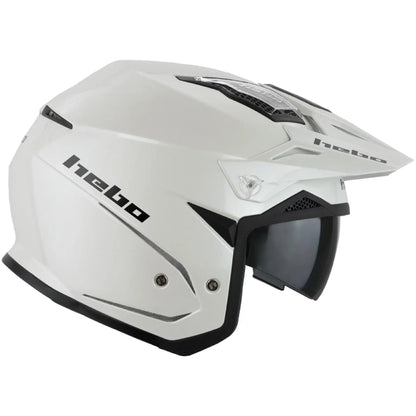 Casco Hebo Zone 5 Monocolor - Blanco Brillo