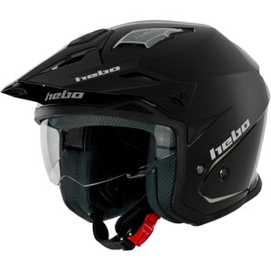Casco Hebo Zone 5 Monocolor - Negro Brillo
