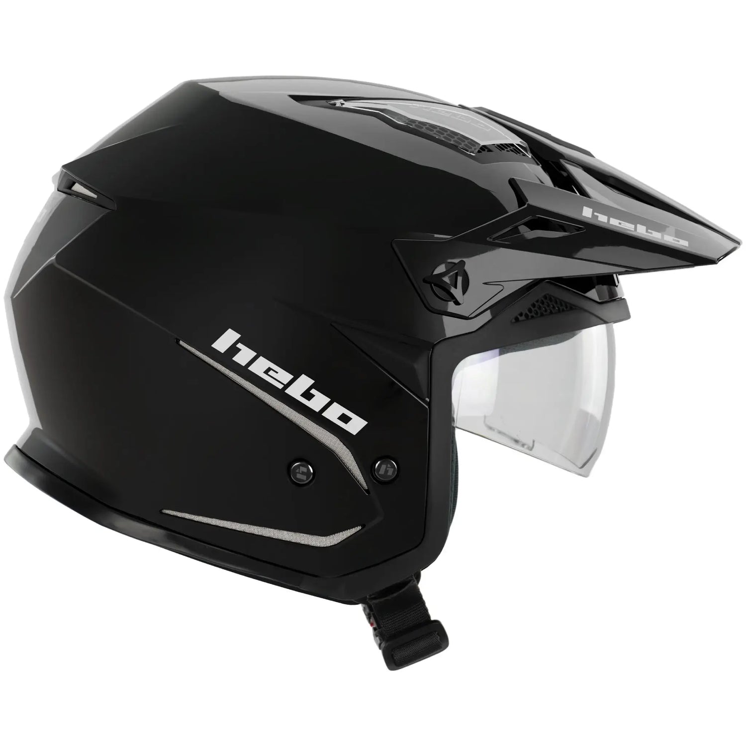 Casco Hebo Zone 5 Monocolor - Negro Brillo