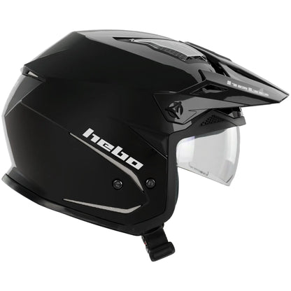 Casco Hebo Zone 5 Monocolor - Negro Brillo