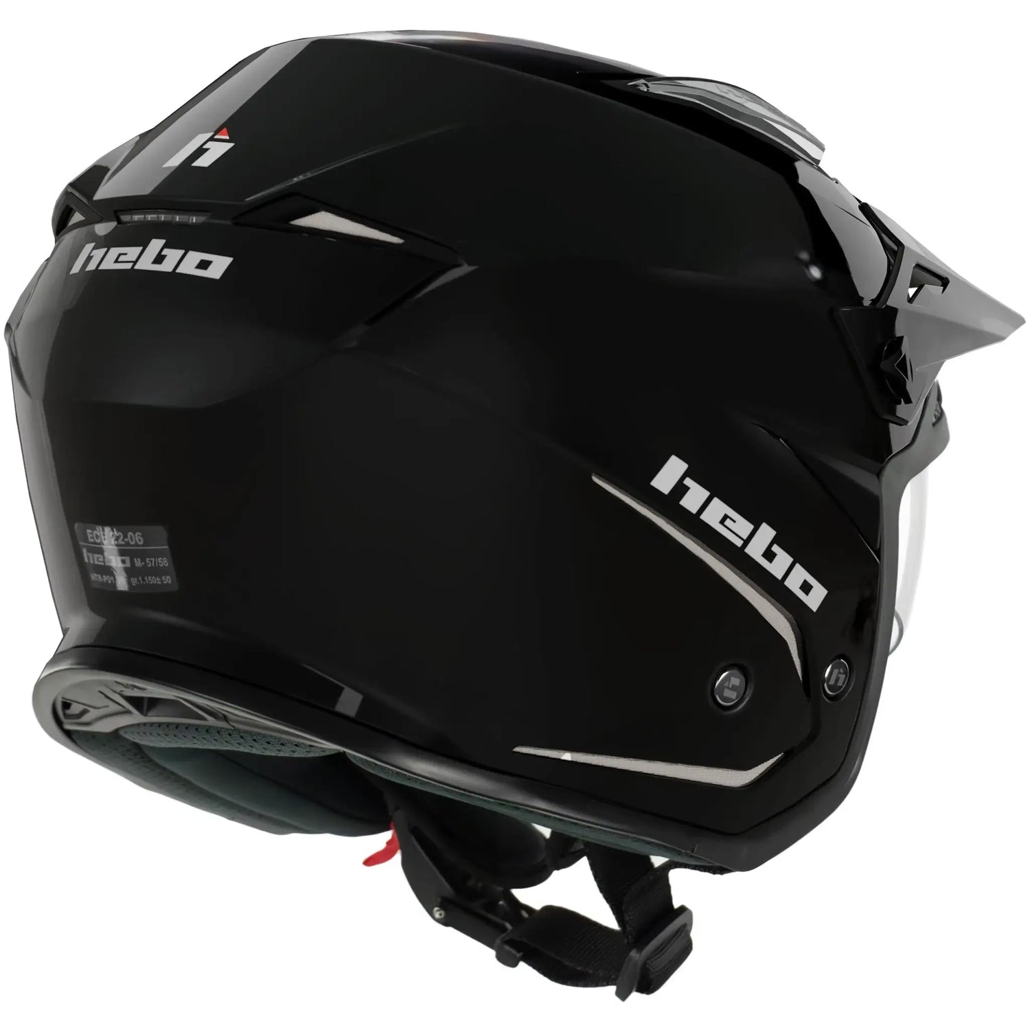 Casco Hebo Zone 5 Monocolor - Negro Brillo