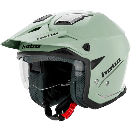 Casco Hebo Zone 5 Monocolor - Verde Brillo