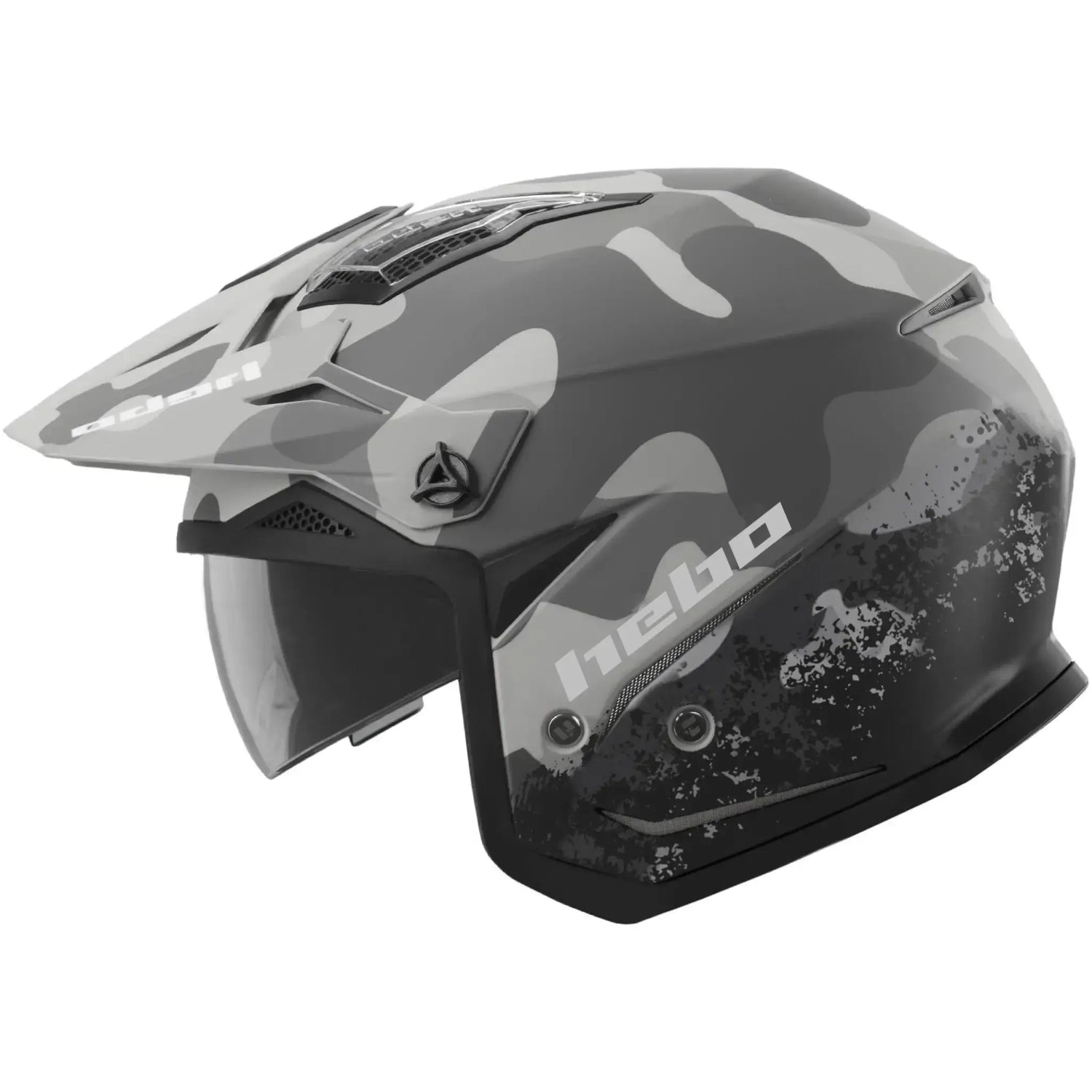 Casco Hebo Zone 5 Camo - Negro/Gris Mate