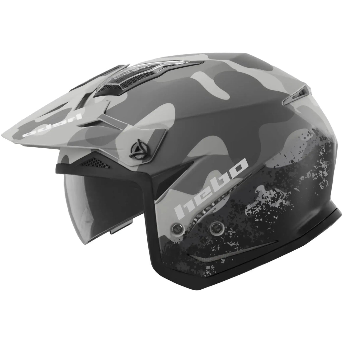 Casco Hebo Zone 5 Camo - Negro/Gris Mate
