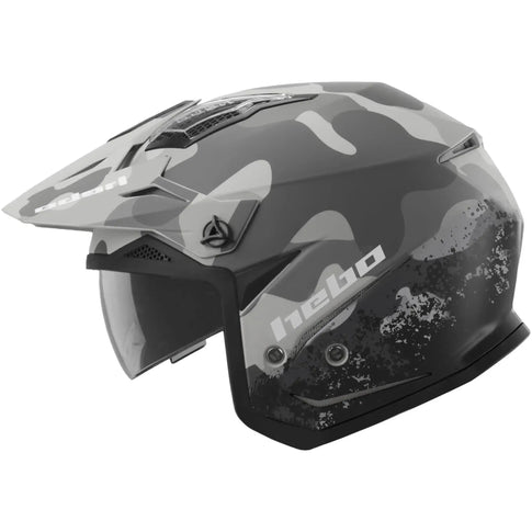 Casco Hebo Zone 5 Camo - Negro/Gris Mate