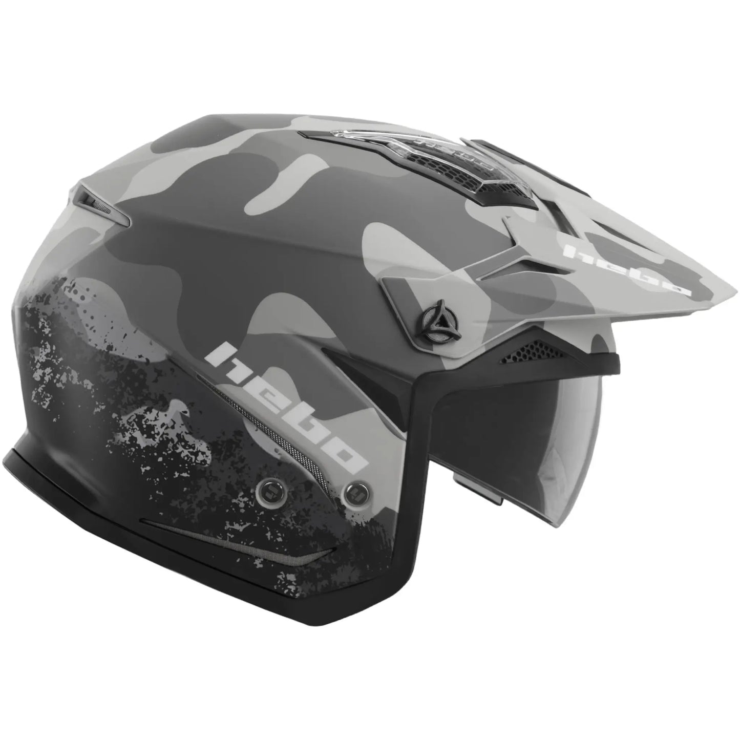 Casco Hebo Zone 5 Camo - Negro/Gris Mate