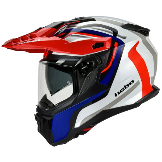 Casco Hebo XP22 Panam - Blanco/Azul/Rojo