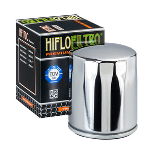 Filtro de aceite Harley Davidson cromado Hilfofiltro HF170C
